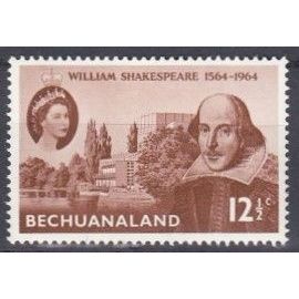 Bechuanaland 1964 12 1/2c 400th anniversary birth of Shakespeare SG 185 L/M/Mint