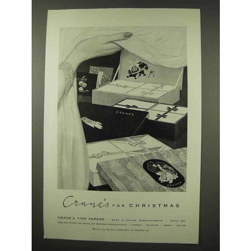 1956 Crane's Fine Papers Ad - For Christmas
