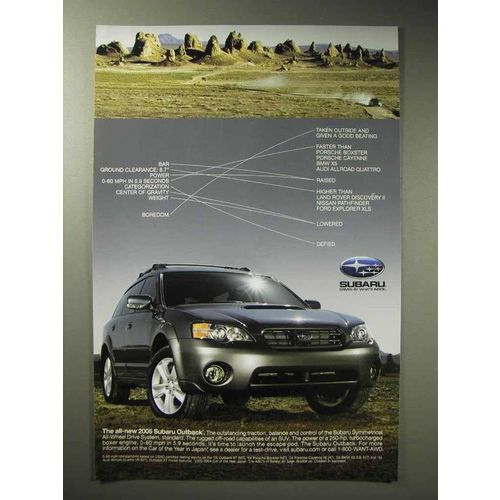 2005 Subaru Outback Ad