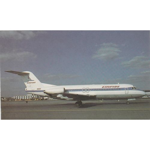 Empire Airlines Fokker F28 4000 Civil Aviation Postcard (A19668)