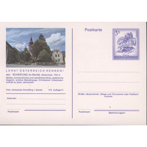 Austria unused - 3s pre-paid - Scheifling im Murtal, Steiermark