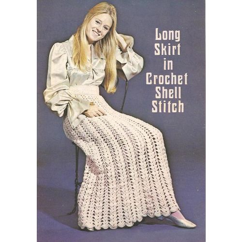 Crochet Skirt Pattern Long Skirt In Crochet