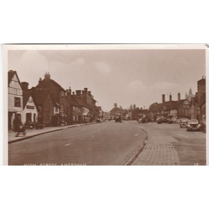 Sepia Card OF High Street Amersham Buckinghamshire Postcard (BU77694)