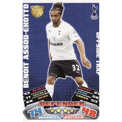 Match Attax 2011/2012 291 Benoit Assou-Ekotto Tottenham Hotspur