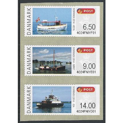 ATM Mi 72/4: 6 Kr. 50, 9 & 14 Kr. National Stamp Exhibition 'SYDFRIMEX 2014.'