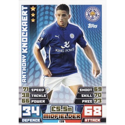 Match Attax 2014/2015 139 Anthony Knockaert Leicester City