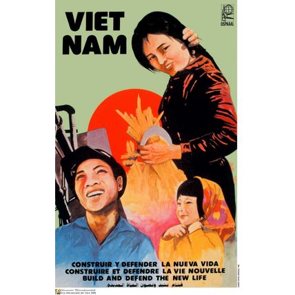Political Poster.SET of 5.Cuba Solidarity propaganda.Vietnam.Cold War history.