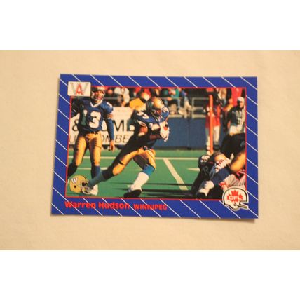 Warren Hudson 1991 AW Sport All-World CFL NO. 105