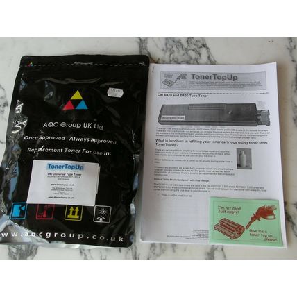 Toner Refill Bag Oki B410dn B420 B430 B440 MB460 470 43979101 43979201 43979206