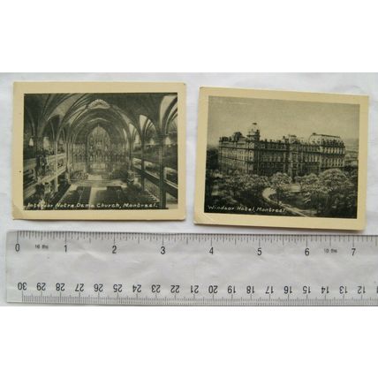 Vintage photos of Montreal - Notre Dame Church & Windsor Hotel