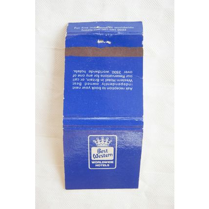 Matchbook Cover Best Western Worldwide Hotels