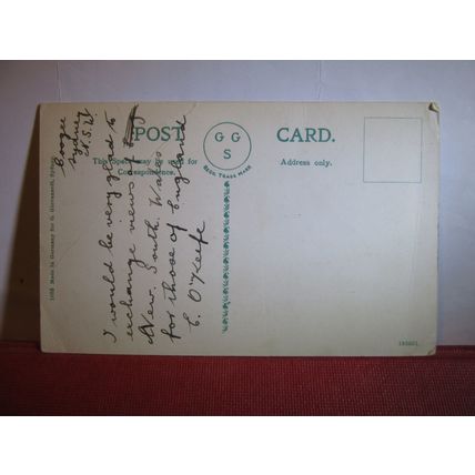G.P.O., MOORE STREET, SYDNEY, N.S.W. AUSTRALIA used antique postcard =