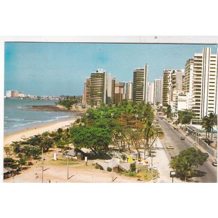 Fortaleza beira mar avenue Fortaleza Brazil Postcard used VGC