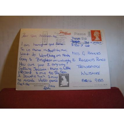THE HARBOUR, LITTLEHAMPTON, SUSSEX used postcard by John Hinde 2001 pm #