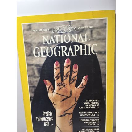 National Geographic Magazine October 1985 Arabia's Trail - Vintage Collectable