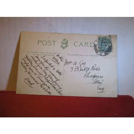 DEVIL'S GLEN, CO. WICKLOW, IRELAND used antique postcard by Hartmann 1904 pm =