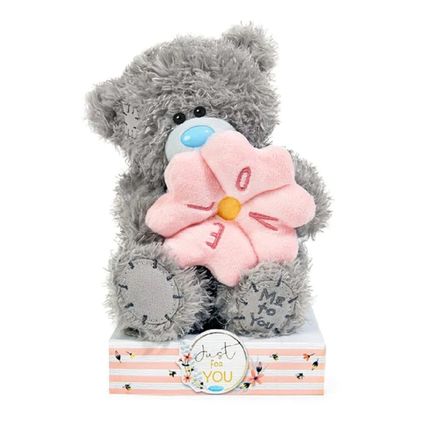 Me to You 7" Tatty Teddy Plush Bear Holding Love Flower
