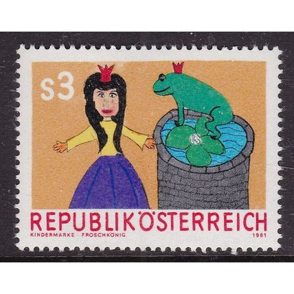 Austria 1981 The Frog King 3s Mint Never Hung SG 1901 VGC