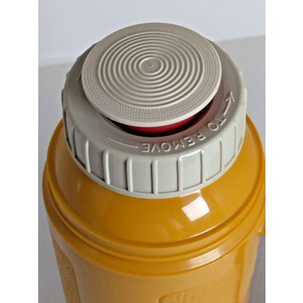 Thermos King Seeley Vacuum Bottle Mustard Filler 22F Stopper 722 Cup 22A63 - VTG