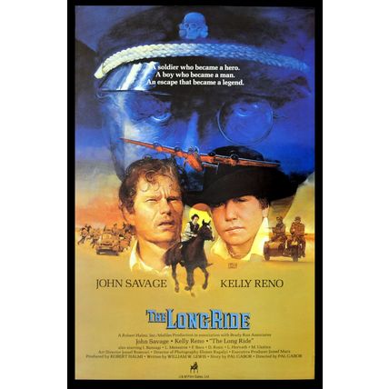 LONG RIDE 1984 John Savage, Kelly Reno, Pál Gábor UK 1-SHEET POSTER