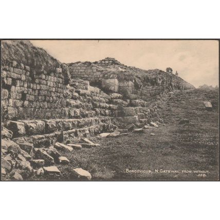 North Gateway, Borcovicus, Northumberland, c.1905-10 - Gibson & Son Postcard