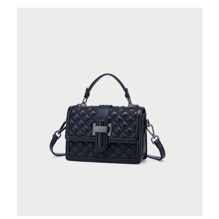 Women Cute Top Handle Crossbody Bag Stylish Tiny Clutch Handbag with Strap Black
