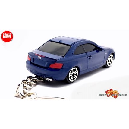 KEYCHAIN BLUE BMW 1 SERIES 120i/128i/135i CUSTOM Ltd Ed.
