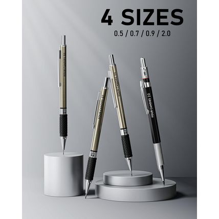 Four Candies 25PCS Art Mechanical Pencil Set with Case, 3PCS Metal Artist Lead P