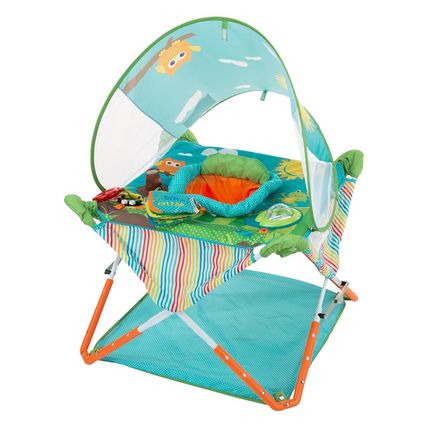 Bright Starts, Pop 'N Jump SE Portable Baby Activity Center, Indoor Outdoor Use,