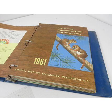 LOT of 16 Wildlife Conservation Stamp Albums All COMPLETE 1950s,1960,1970,1980s