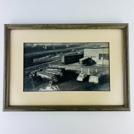 Sterling Fuel Oil Corporation Delivery Vehicle Framed Photo Illinois Vintage #1