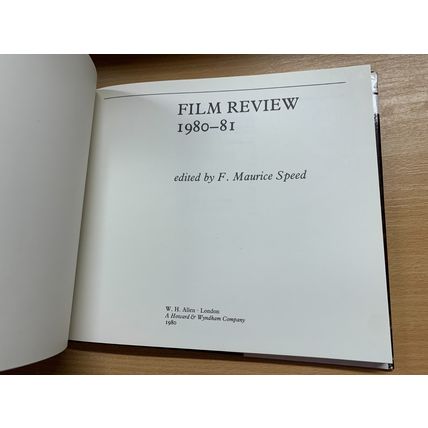 1980 FILM REVIEW 1980-1981 F MAURICE SPEED PHOTO ILLUSTRATED HARDBACK BOOK (P4)