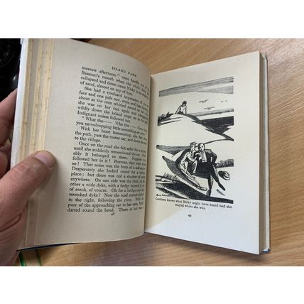 1944 "ISLAND FARM" HILDA BREARLEY FICTION ILLUSTRATED HARDBACK BOOK (P3)