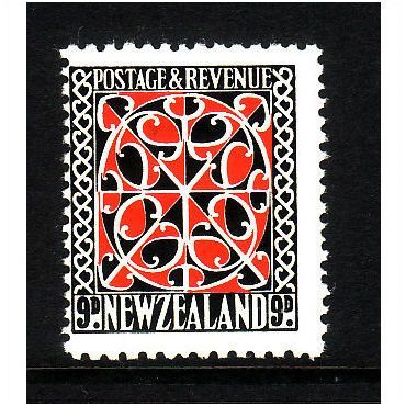 NEW ZEALAND 1942 SG587 9d MAORI PANEL RED & GREY WMK SWYS U/M MINT