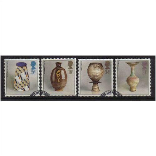 GB 1987 STUDIO POTTERY SET F/U SG1371-1374