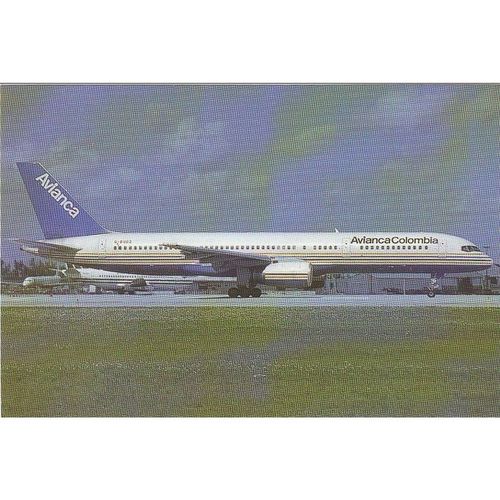 Avianca Colombia Boeing B757 Aircraft Postcard (A11357)