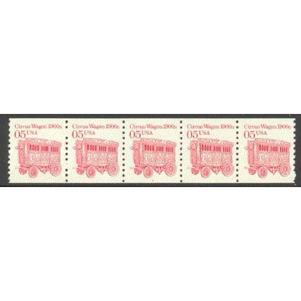2452 5c Circus Wagon Fine MNH Dry Gum PNC 1/5 P0635