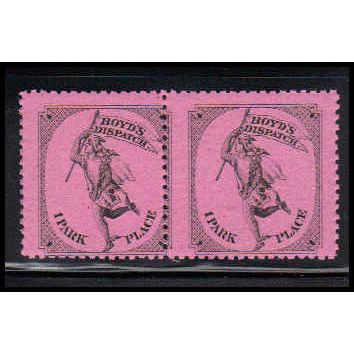 Revenue 20L56 1c Mercury Series Misperfed MNH Pair K0134