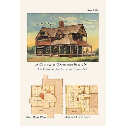 A Cottage at Monmouth Beach, New Jersey 20 x 30 Poster