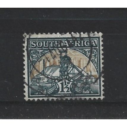 SouthAfrica.SG87 1 1/2d Gold Mine.English Print,Fine Used.Sept23