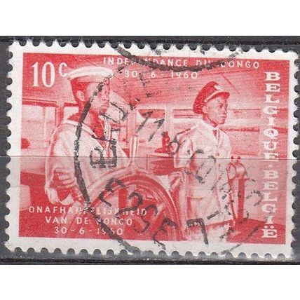Belgique 1960 Michel 1198 O Cote (2008) 0.25 € Indépendance du Congo Navigation