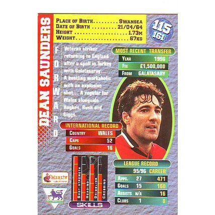 Merlin Premier Gold English Premier League 1996/97 Dean Saunders