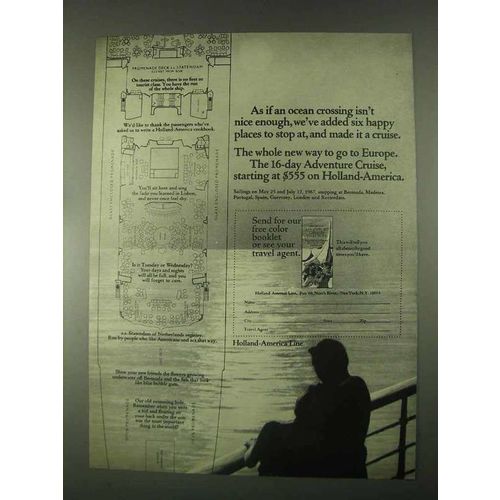 1967 Holland-America Cruise Ad - Six Happy Places