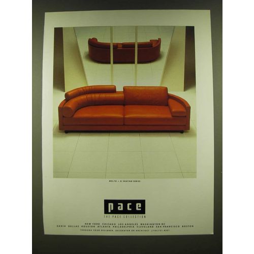 1990 Pace Molto + Di Seating Series Sofa Ad