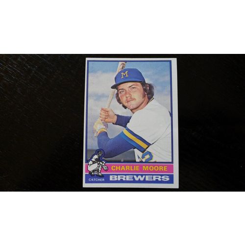 1976 Topps Card # 116 Charlie Moore Very Good (3) Milwaukee Brewers