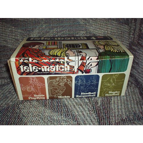 Vintage Tele-Match 4 Television Computer Games Model 4400 (Tennis/Hockey/Balls)