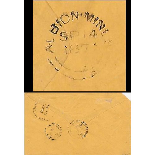 Canada " Small Queen #37b Copper Red Shade 1870 Port Hastings NS, great cancels