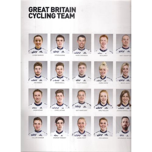 2016 TRACK CYCLING WORLD CHAMPIONSHIPS, LEE VALLEY VELOPARK, LONDON programme /