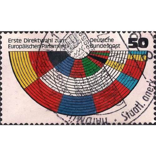 GERMANY, 1st European Parliamentary Election, multicolour 1979, 50 Pfennig