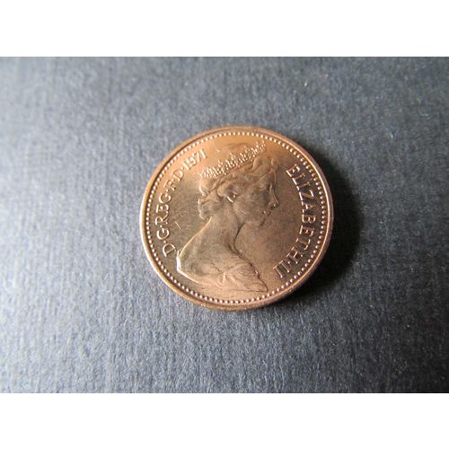1971 QUEEN ELIZABETH II ONE NEW PENCE FREE POST. H